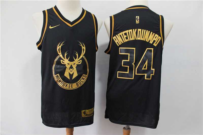 Bucks 34 Giannis Antetokounmpo Black Gold Nike Swingman Jersey (1),We sell and wholesale Bucks 34 Giannis Antetokounmpo Black Gold Nike Swingman Jersey (1) on line form chian!